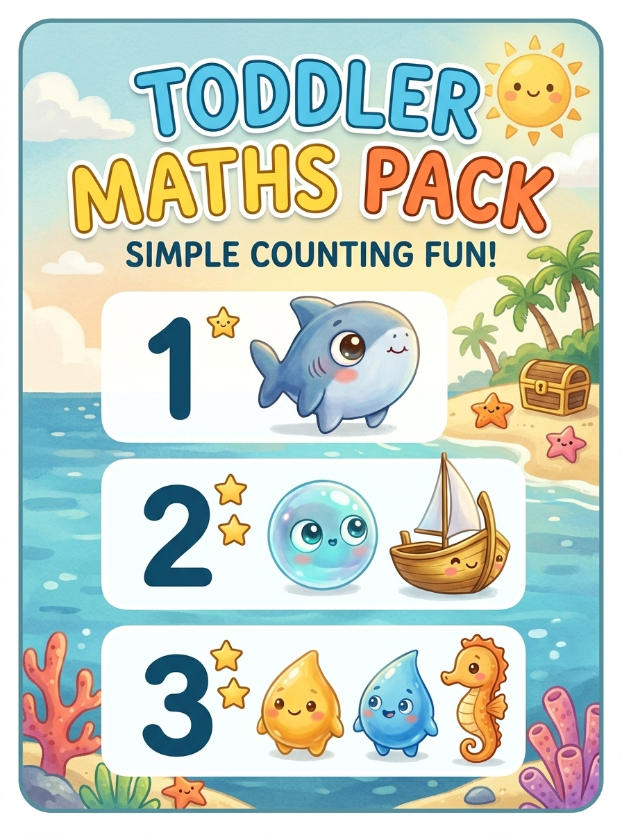 Toddler maths workbook